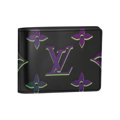 LOUIS VUITTON Wallet Multiple Black Borealis