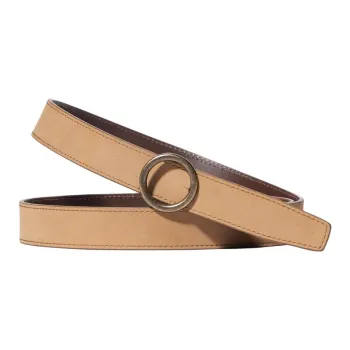 UNIQLO Solid Color Design Smooth Buckle Cow Leather Leather Belts Women's Multicolor Width 2.4CM