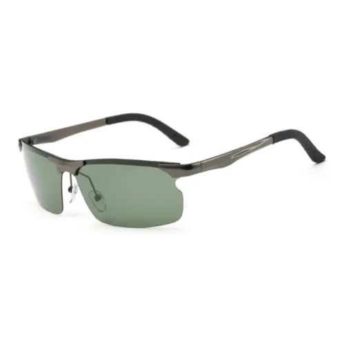 Thunder Pailong Alloy Rectangular Sunglasses Men's Gray/Black
