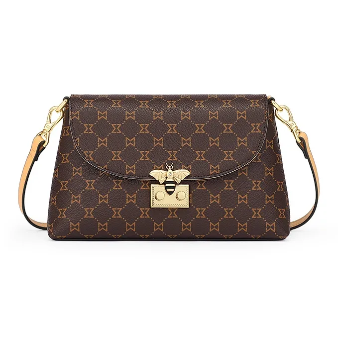 MashaLanti Crossbody Bags Dark Brown & Apricot-1
