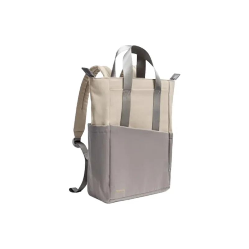 Tomtoc Nylon Fabric With Polyester Backpack Medium Size Women's Moon Silver Gray/Star Dust Brown-1
