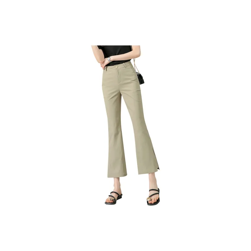 SENTUBILA Casual Pants Women's Khaki-1