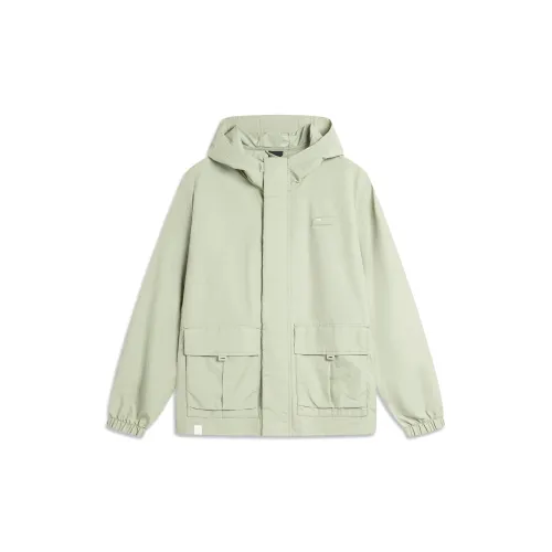 LINING Sports Life Collection Trench Coats Men Desert Green