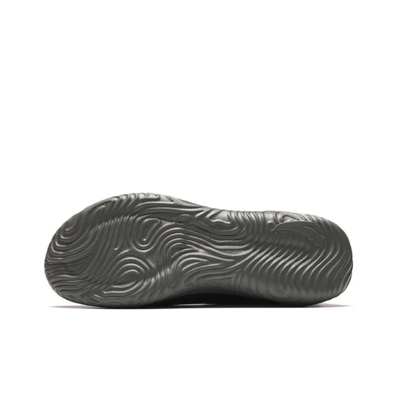 Anta Cushioned Slip-Resistant Low-Top Running Shoes Men's Basic Black-4