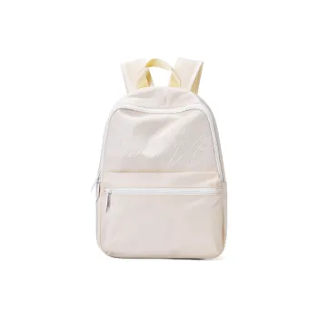 TURN UP Water-repellent Nylon Backpack Regular Unisex Ecru