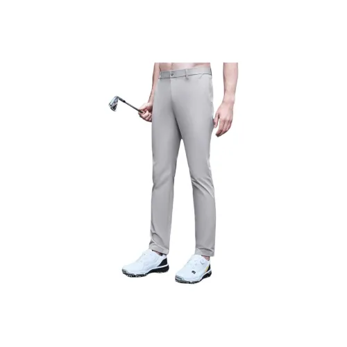 DESCENTE GOLF Knitted Sweatpants Men Gray