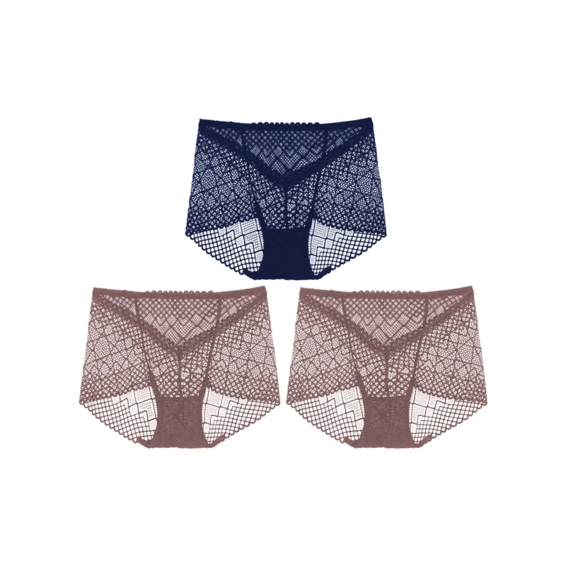 Flowers In Water Underpants Women's 3 Pack-13