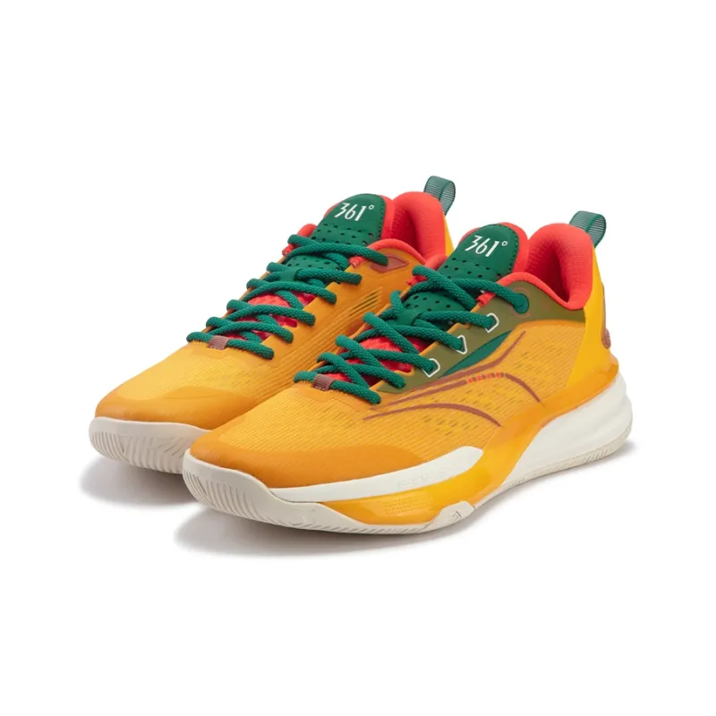 361° DVD 1.5 Basketball Shoes Men Low Top Vintage Yellow/Terracotta-2
