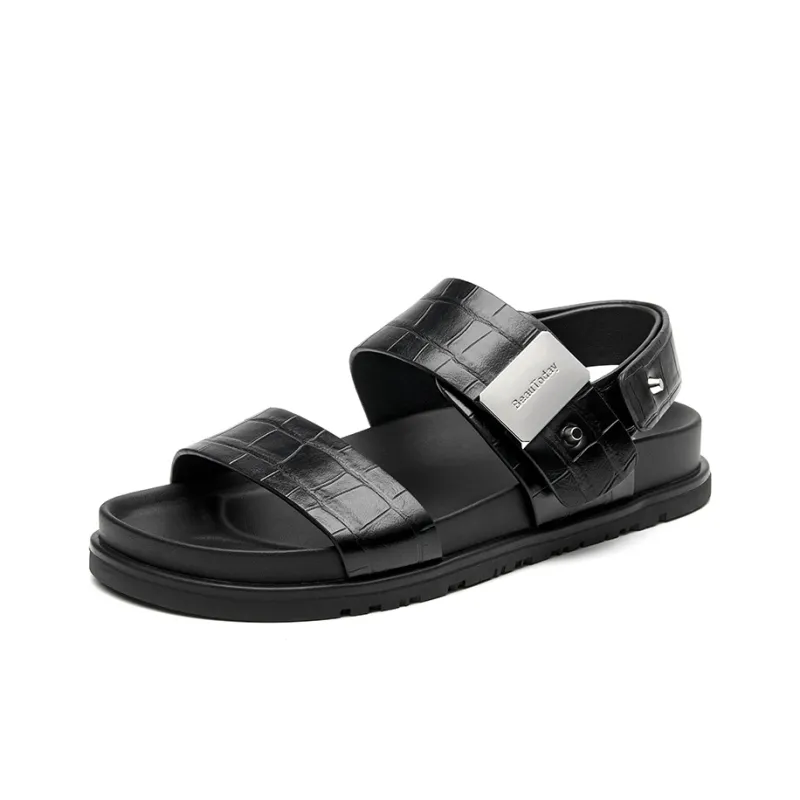 Beau Today Beach Sandals Women's Black-1