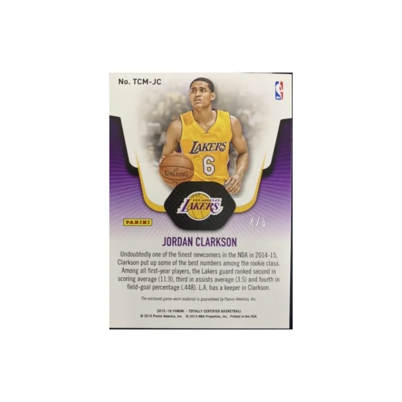 PANINI Clarkson Player Card Product Access Sports Cards 1 Pc-1