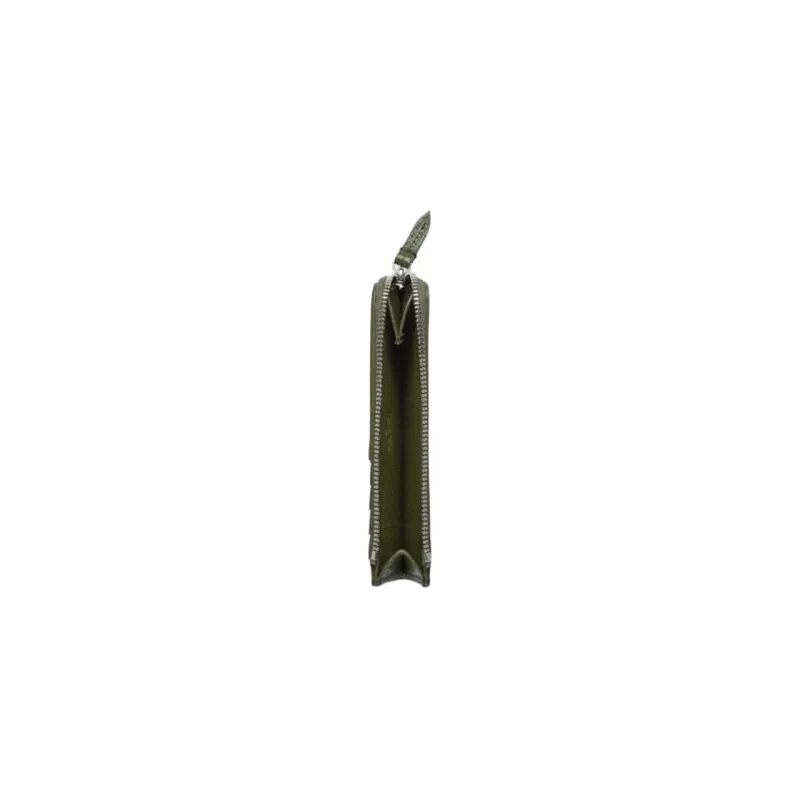 GUCCI Supreme Canvas Card Clip Card Holder Men's Black & Dark Green-2