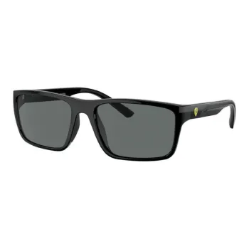 Ferrari Injection Molded Square Sunglasses Unisex Black