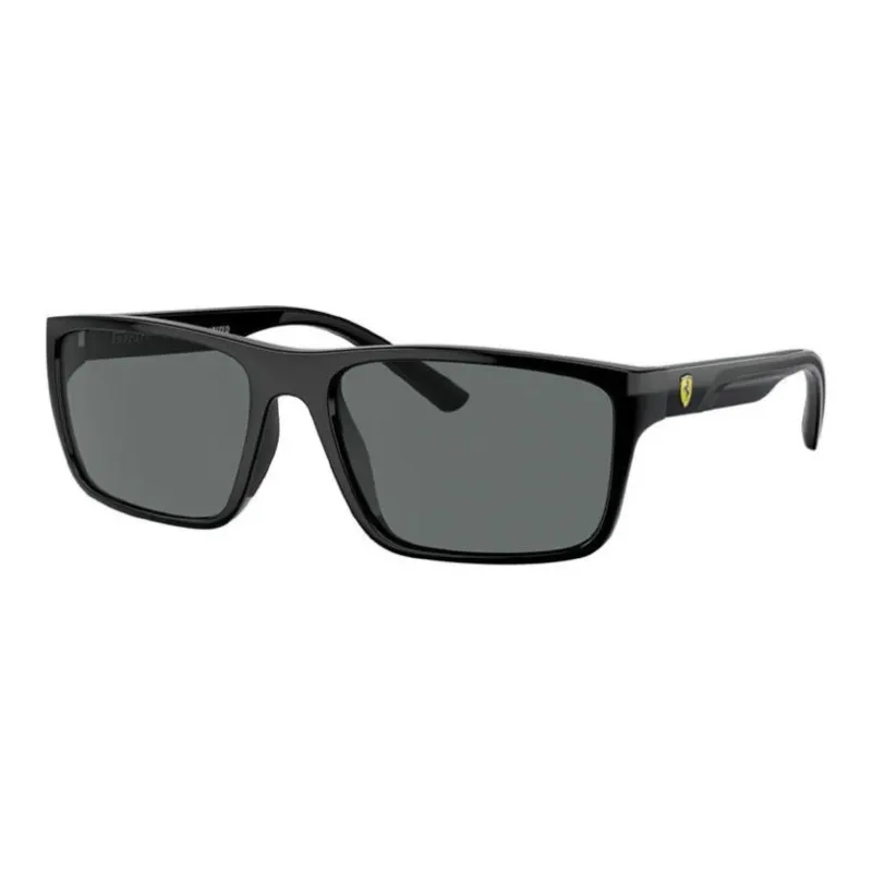 Ferrari Injection Molded Square Sunglasses Unisex Black-0
