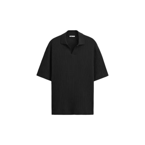 ZARA Polo Shirts Men Black