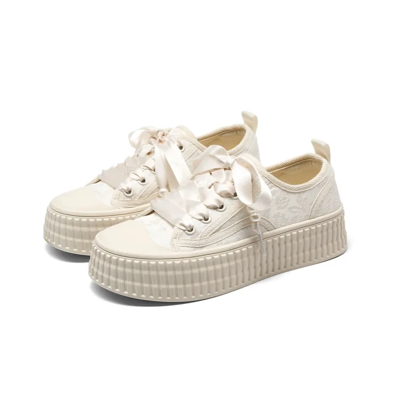 HLA Skateboard Shoes Women's Low Top Black/Pink/Beige-9