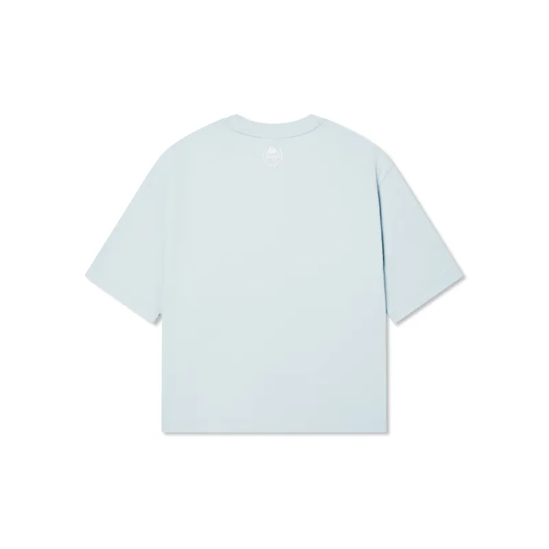 Kappa Summer T Shirt Women's Sea Salt Blue-1