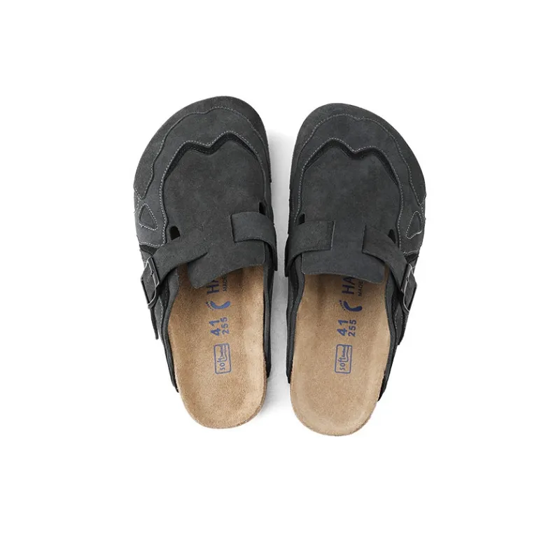 HANQIAORIJI Broken Cocoon Series Slip on, Lazy Slippers Unisex-4