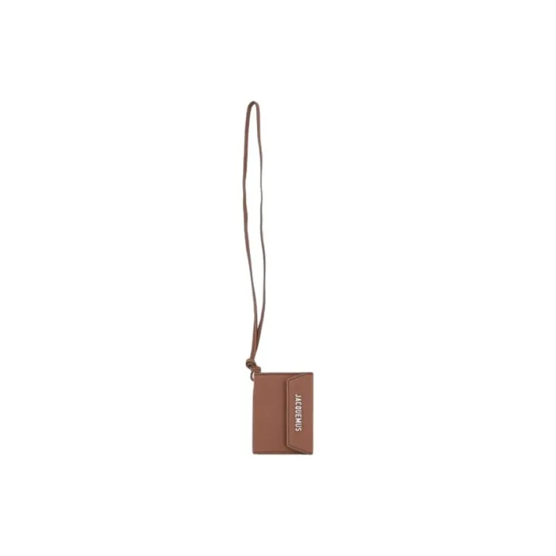 Jacquemus Leather Envelope Bag Wallets Men's Brown-1