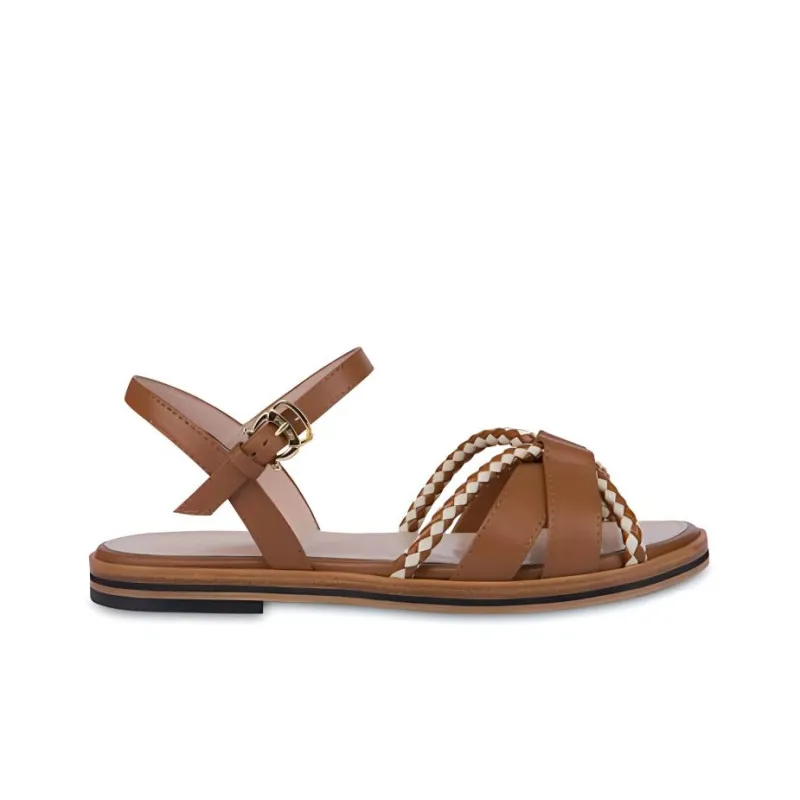 Pollini Interlude Strap Sandals Women's Brown-1
