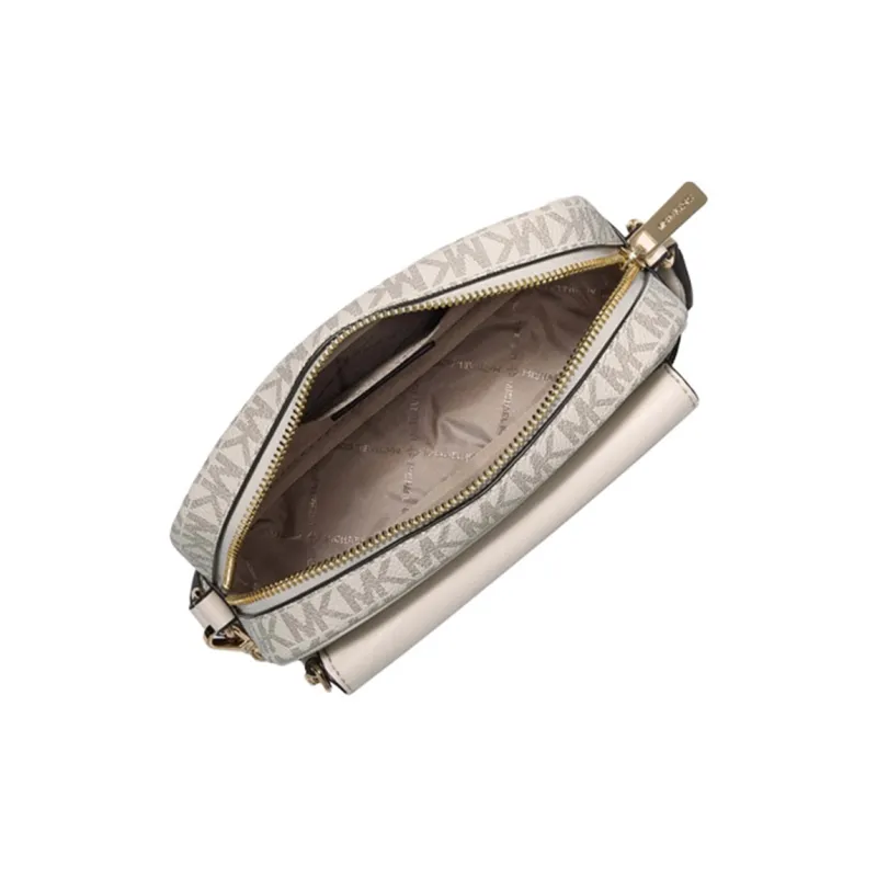 MICHAEL KORS Maisie Artificial Leather Crossbody Bag, Camera Bag Trumpets Women's Vanilla White/Milk White-2