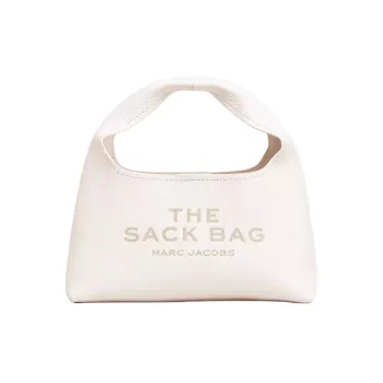 MARC JACOBS Full Grain Leather Handbag Mini Women's Ecru