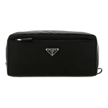 PRADA Nylon Makeup Bag Men's Black