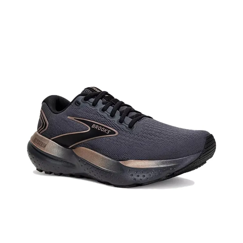 Brooks Cushioning, Slip Resistant, And Abrasion Resistant Low Top Long Distance Running Shoes Unisex Black-3