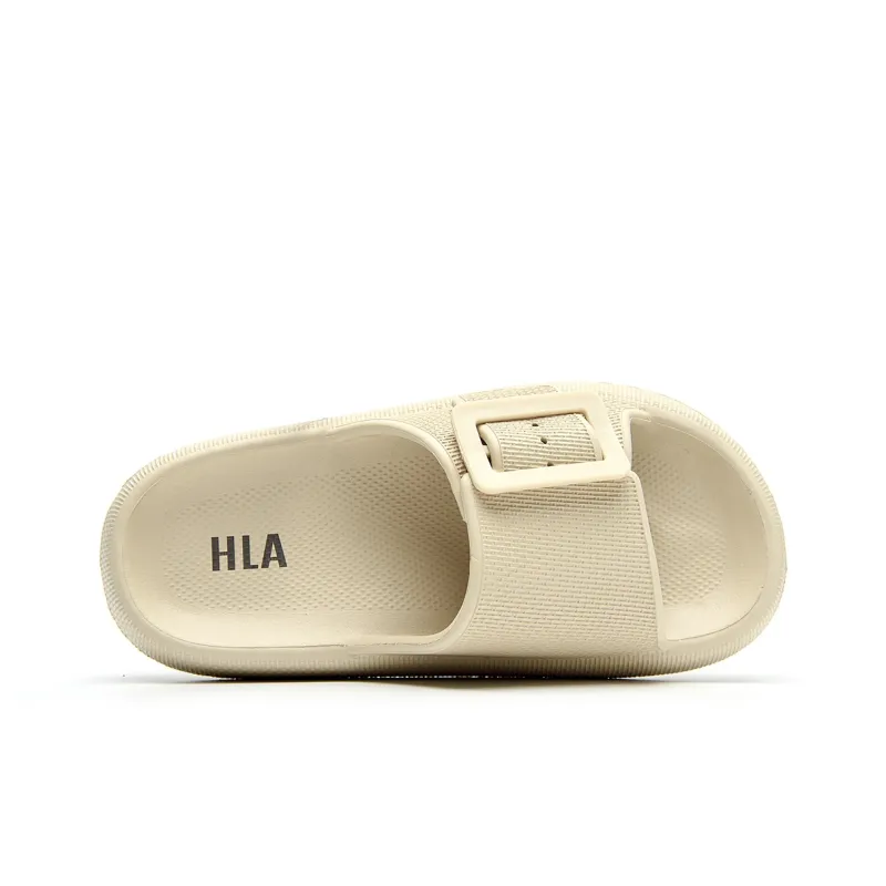 HLA Slide Slippers Women's Green/Sand/Pink-9