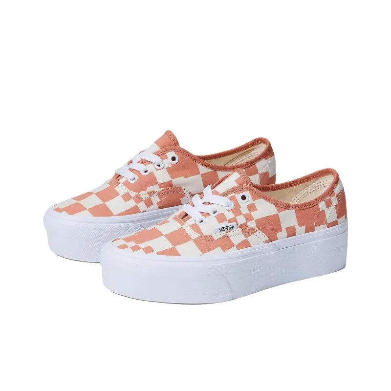 Vans Authentic Multi Check Stackform 'Brown White'-2