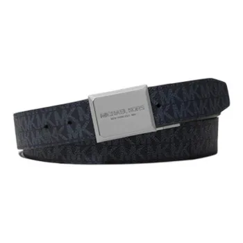 MICHAEL KORS Pattern Design Smooth Buckle Artificial Leather Leather Belts Men's Two-Tone Width 3.5CM