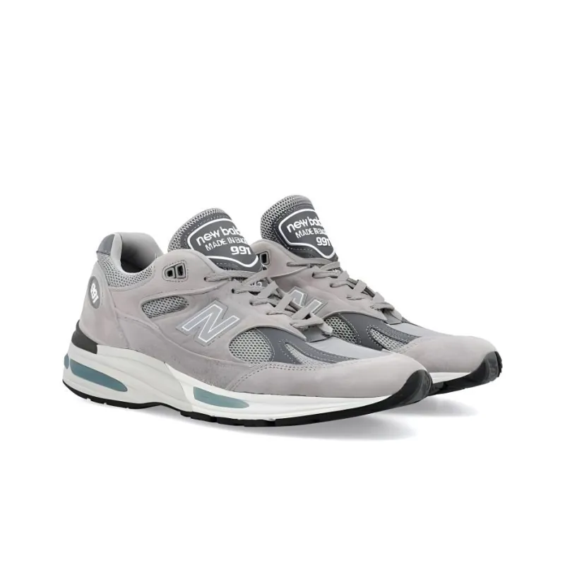 New Balance NB 991 Anti Slip And Wear Resistant Lightweight Low Top Running Shoes Men's Gray-3
