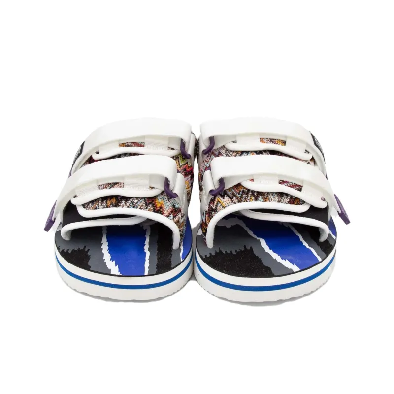 MISSONI x Suicoke Slide Slippers Men's White Blue-4