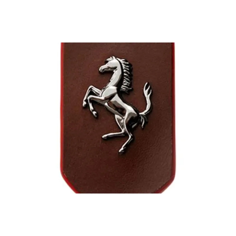 Ferrari Prancing Horse Leather Keyring-1