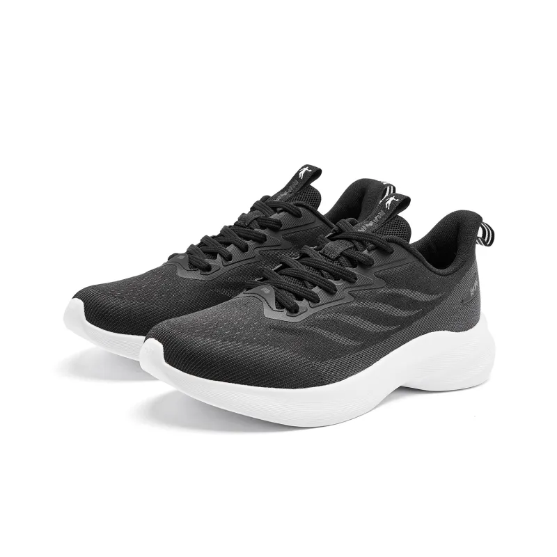 QIAODAN Light LITE Running Shoes Men Low Top Black Jordan White-2