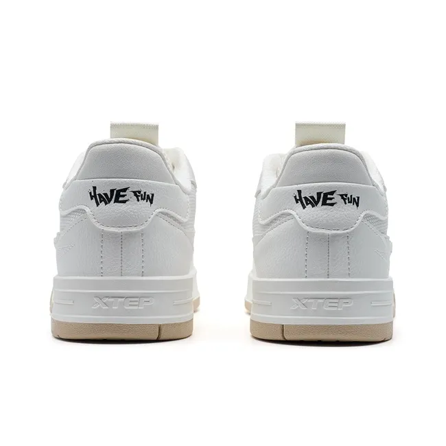 XTEP Thunder Dance STEP 1 Lightweight Low Top Skateboard Shoes Women's Sail White-5