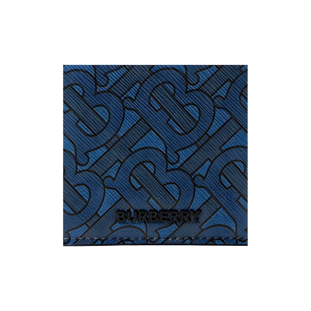 本物 Monogram Tb Burberry Bifold POIZON - Navy Wallet 小物
