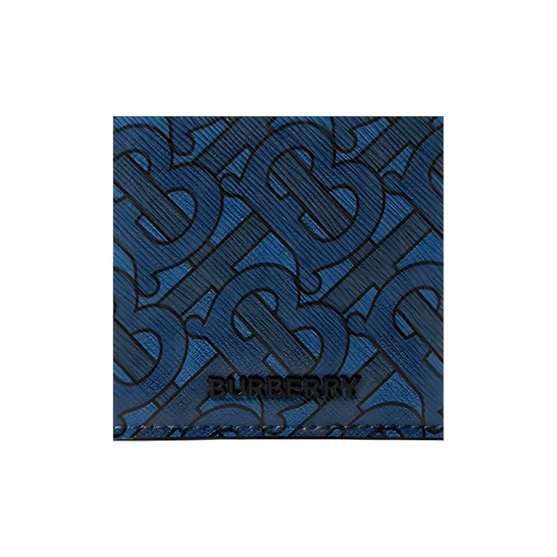 Burberry Tb Monogram Bifold Wallet Navy-2