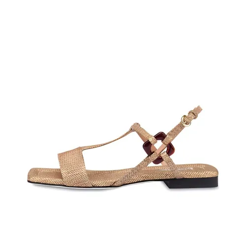 Pollini Between The Lines Strap Sandals Women's Light Brown