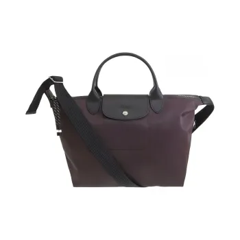 LONGCHAMP Cow Leather Crossbody Handbags Medium Size Women's Burgundy