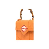 CASABLANCA Calfskin Handbag Mini Men's Orange