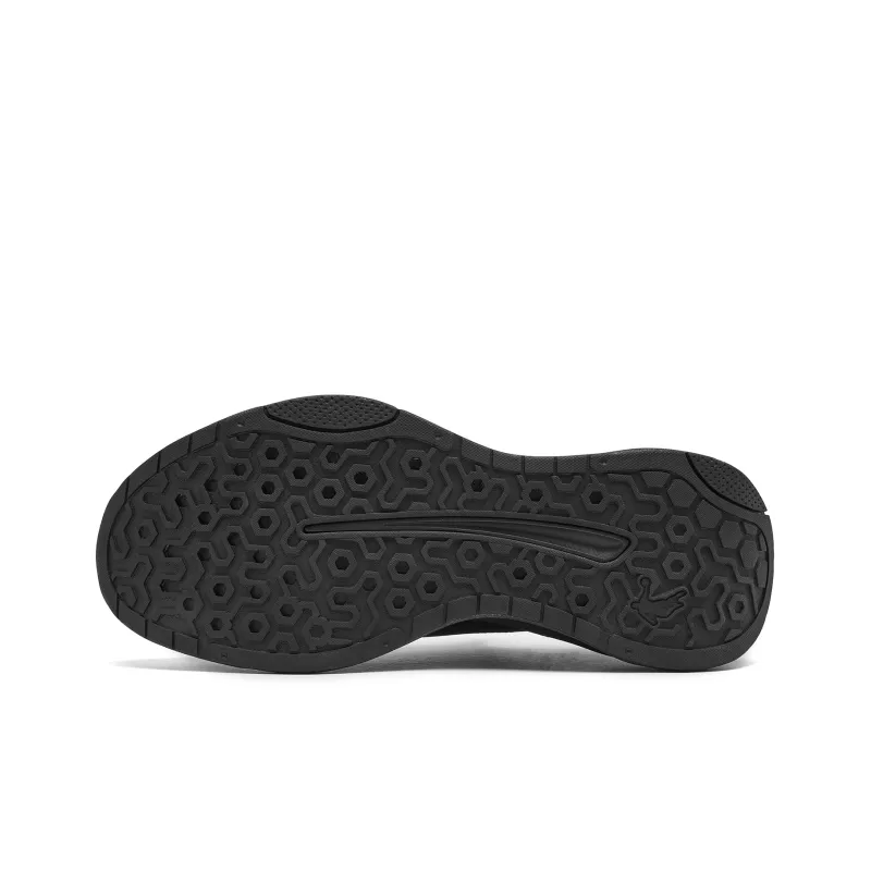 QIAODAN Cushioning Slip Resistant And Abrasion Resistant Low Top Casual Running Shoes Men's Black Lightning Gray-6