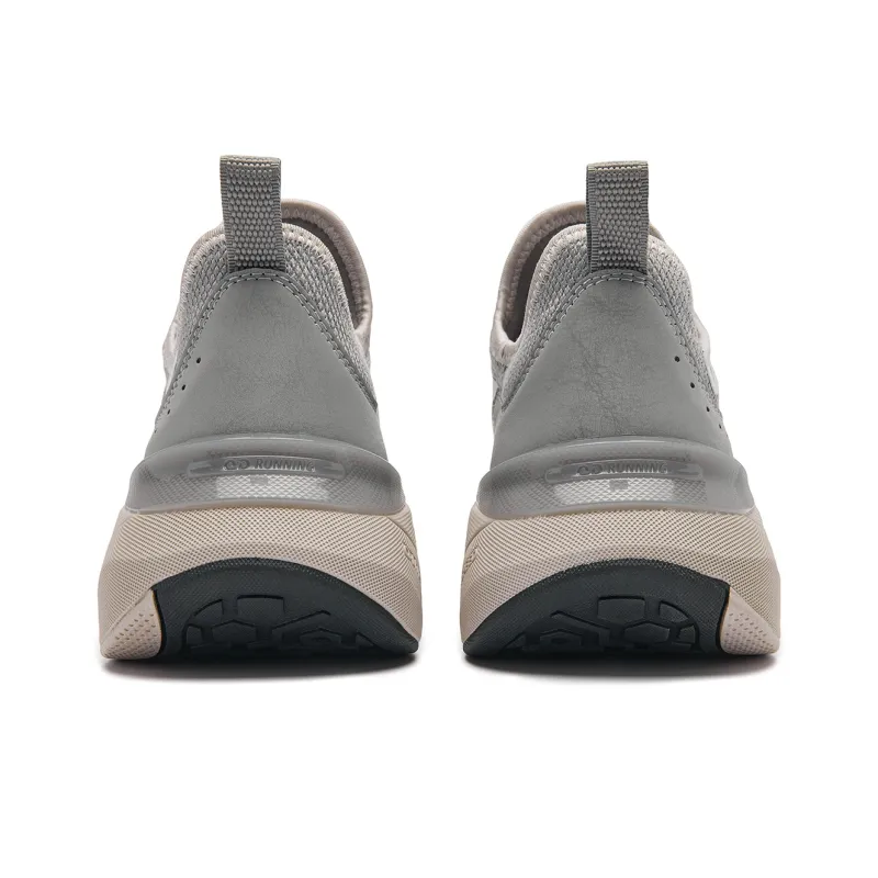 QIAODAN Shock Absorbers With Slip Resistant And Abrasion Resistant Properties Low Top Casual Running Shoes Men's Ivory-4