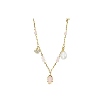 EMPORIO ARMANI Freshwater Pearl Necklaces Women's Gold/White