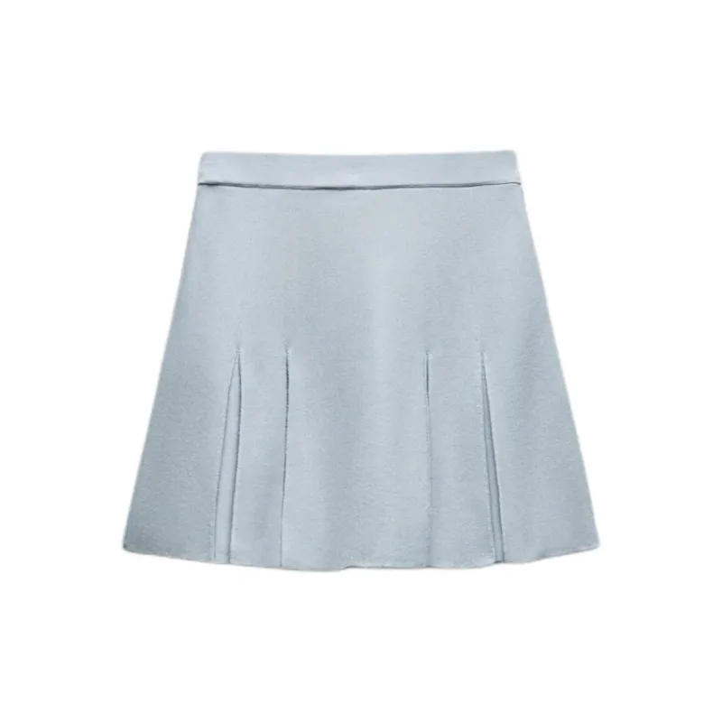 ZARA Casual Short Skirts Women's Blue-1