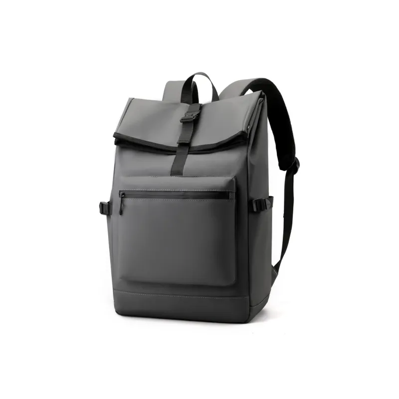 Venerable Brahma Nylon Fabric Computer Backpack Travel Bag Backpack Regular Men's Black/Gray/Light Gray-7
