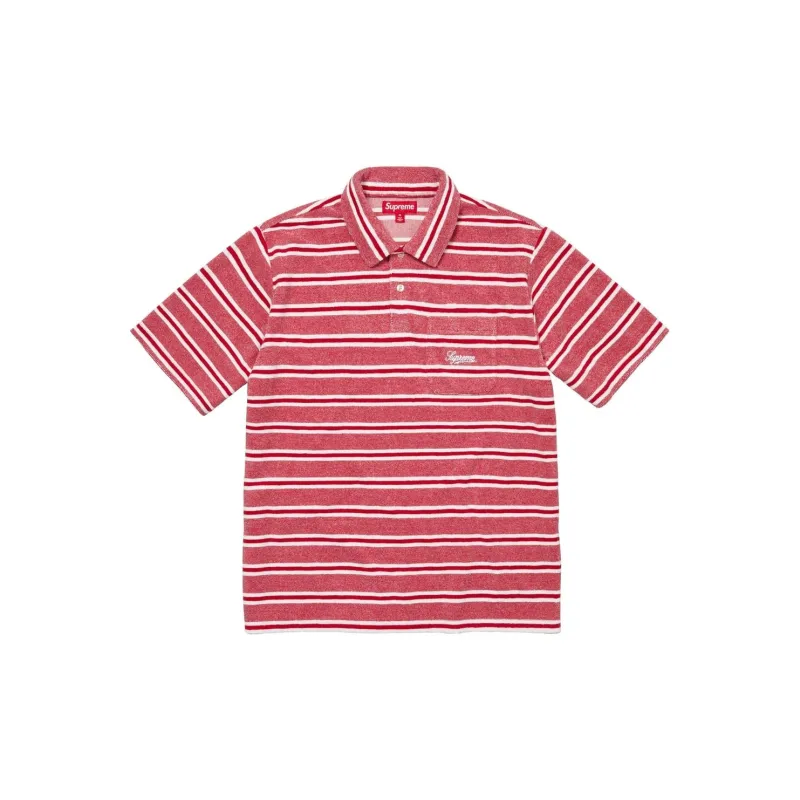 Supreme Stripe Terry S S Polo-0