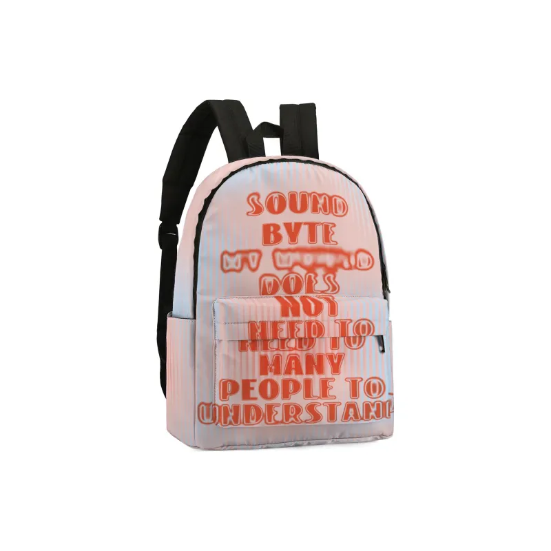 Soundbyte Polyester Backpack Laptop Bag Regular Unisex Orange-2