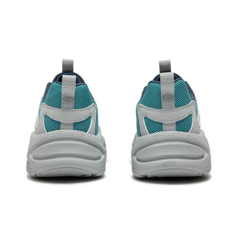 361° Abrasion Resistant Low Top Casual Shoes Men's Gray Green-3