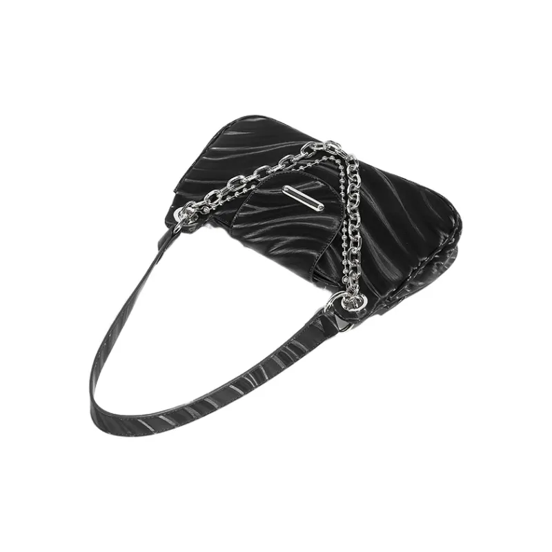 NATTY PU Handbags Shoulder Bags Women's Silver Gray/Black-17