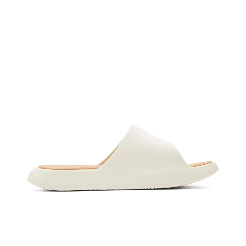 PEAK Slide Slippers Men's Canvas White/Red Brown-1